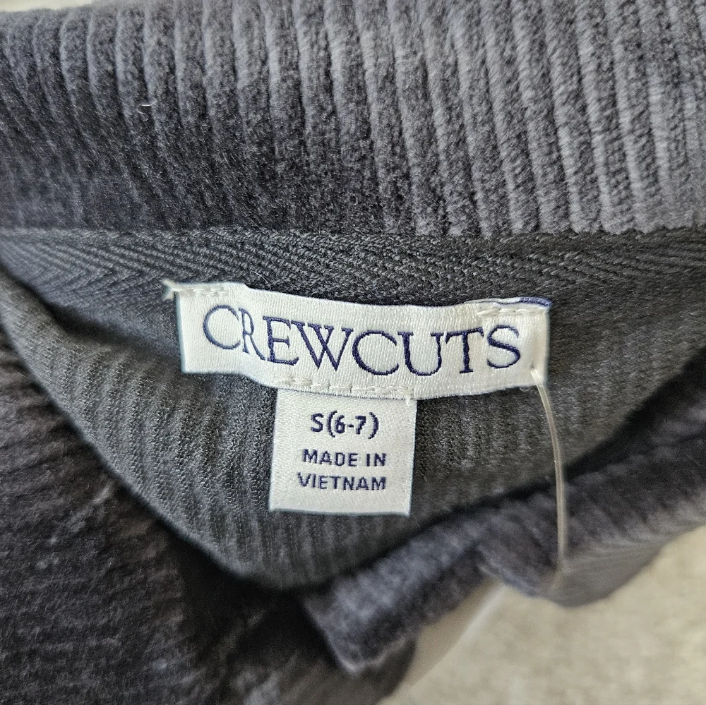 Crewcuts Girls Corduroy Shirt Jacket, Small/ 6-7, Black